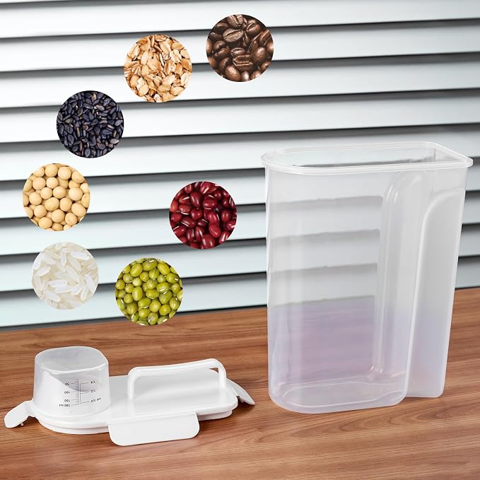 Rice Container,Rice Storage Container,5L,5.2Qt Tcereal Storage Container | Suitable for Home Kitchen Rice, Soybean Food Storage,Pet Food Storage Containers