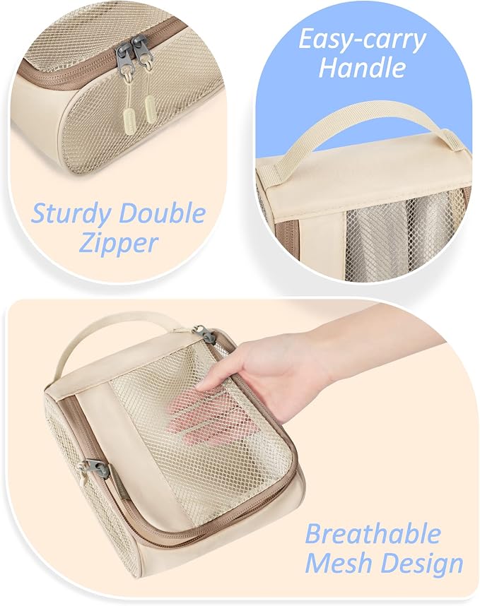 BAGSMART Keep Shape Packing Cubes, 7 Set for Travel, Lightweight Cubes, Suitcase Organizer Bags Set for Essentials