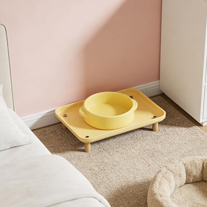 Elevated Shelf, Cat Bowl Stand Pet Food Table Washable Pet Feeding Bowl Stand Raised Puppy Feeder Stands, for Water Dispenser