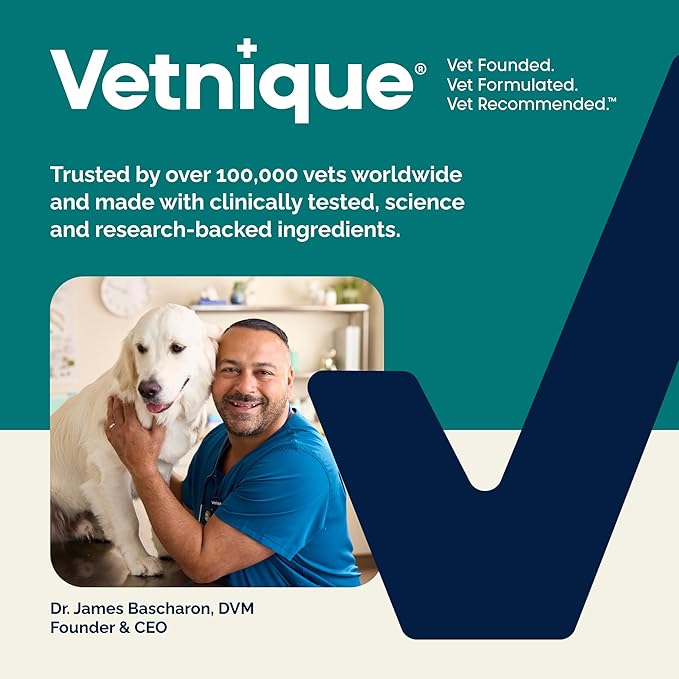 Vetnique Dermabliss Advanced Vet Strength Chlorhexidine for Dogs - Antibacterial Medicated Dog Shampoo - for Skin Infections & Irritation, Hot Spots & Redness Relief (Medicated Shampoo, 16oz)