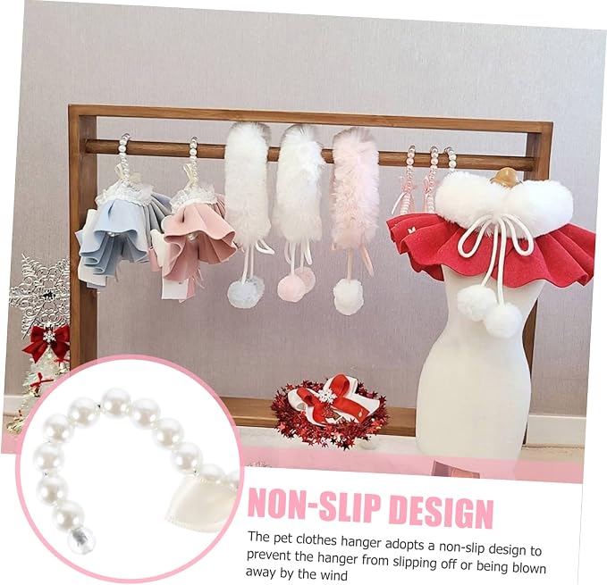 Mobestech 3pcs Pet Garment Rack for Dogs and Cats Lightweight - Hanger for Pet Clothes for Indoor and Outdoor Use Simple and Convenient Design Elegant