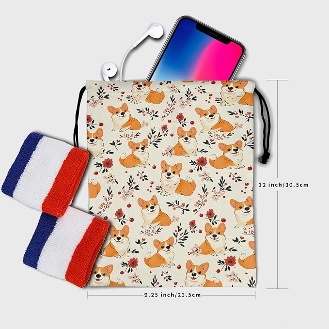 Nerxy Pet Gymnastics Grip Bag Dog Cat Drawstring Grip Bags Puppy Shoe Bag Gym Storage Pouch