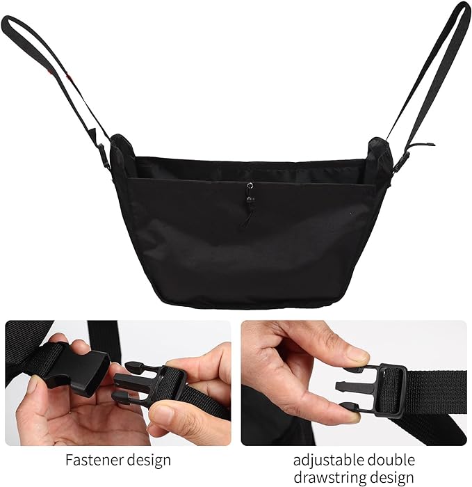 Car Seat Organizer - Large Capacity Passenger Seat Storage Travel Bag, Portable, Foldable and Collapsible Miscellaneous Car Hanging Bags, Reusable Shopping Tote with Drawstrings