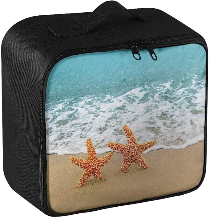 Rnyleeg First Aid Kit Bag for Car First Aid Kit for Home Travel Medicine Pouch Organizer Holiday Emergency Medical Kit Beach Starfish Print
