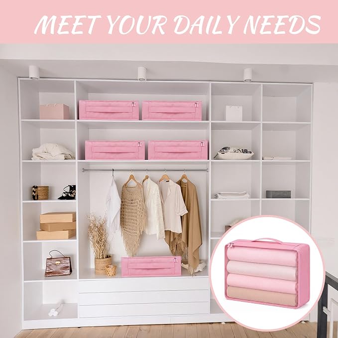 Silkfly 8 Pcs XL Packing Cube for Travel Luggage,Simple,Pink | 17.7 x 13 x 4.7, Same Size, Pink Suitcase Storage Organizer Set, Reusable Mesh Clothes Cube for Hiking Camp Family Accessory