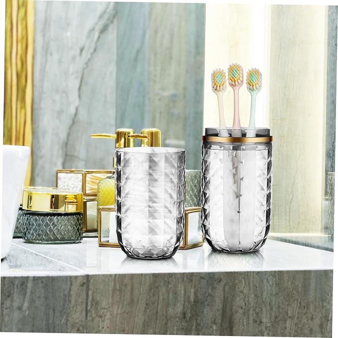 DECHOUS Travel Toothbrush Kit Toothbrush Holder Toothpaste Carrying Case Portable Brush Organizer for Travel