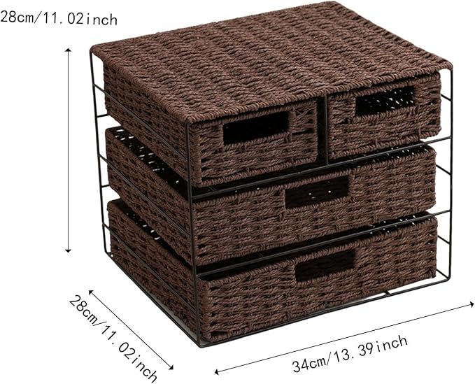 Paper Storage Box Sundries Storage Bin Drawer Type Household Snack Container Pet