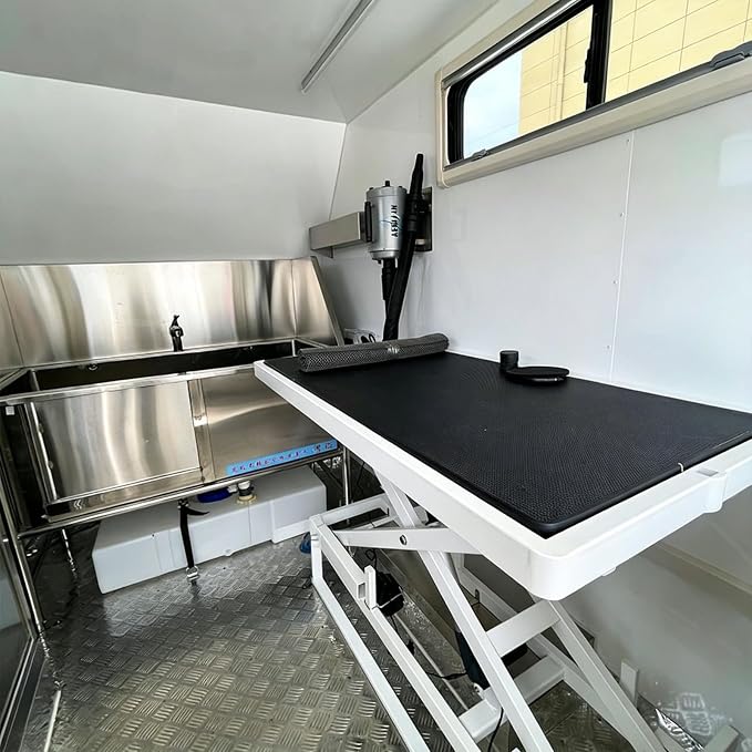 Mobile Pet Grooming Trailer Professional Dog Grooming Salon Station | Built for Mobile Groomers with Business Ready Layout, Grooming Workspace, Storage Solutions and Custom Design Support