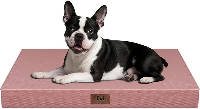 Orthopedic Waterproof Dog Bed for Small Dogs and Cats | Egg Crate Foam for Joint Support, Fits 30x19 Crates, TPU Waterproof Layer, Machine Washable 1680D Oxford Cover, Up to 30 lbs