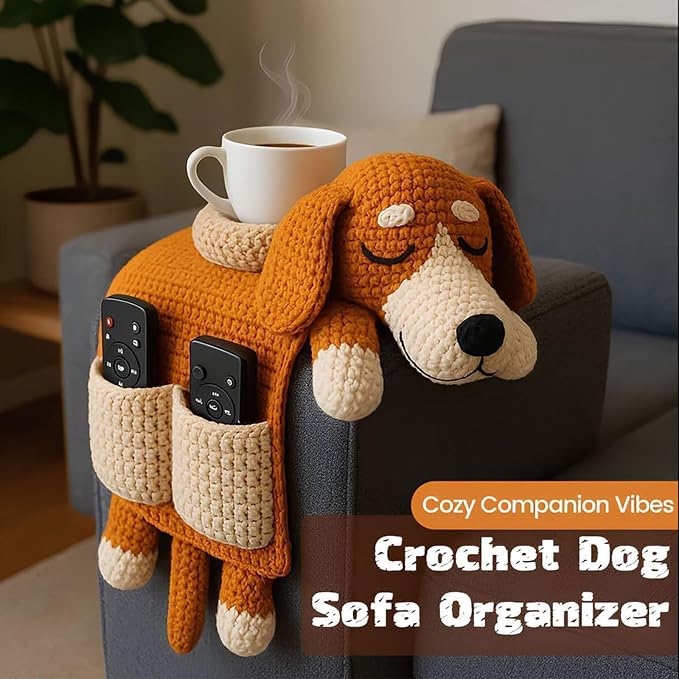Knitted Pet Storage Organizers Large Capacity Movable Dog Toy Bag for Small Space Kitchen Living Room Dog Sofa Storage Bag
