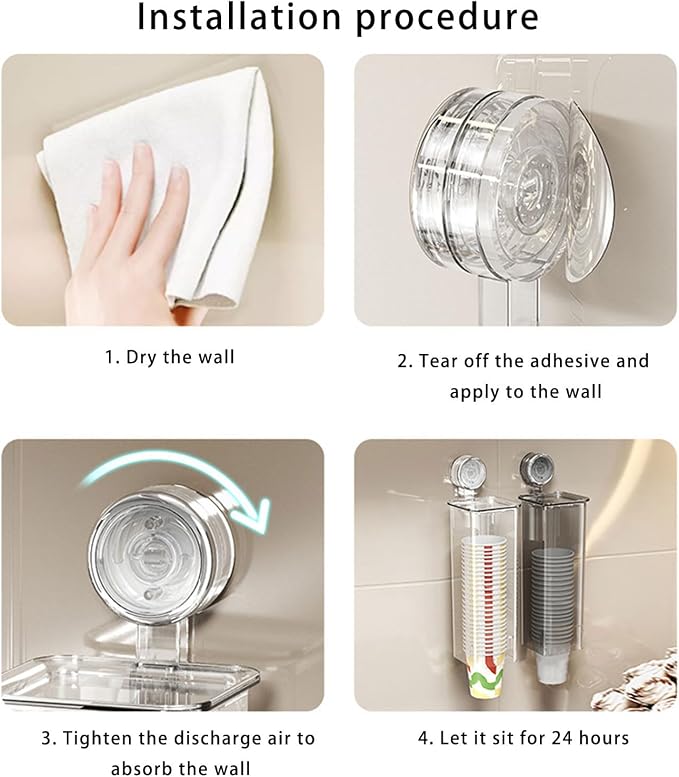 Paper Cup Organizers with Double Tubes Designs Home Decoration Portable Accessory for Household Easy Access Wall Mounted Storage Rack