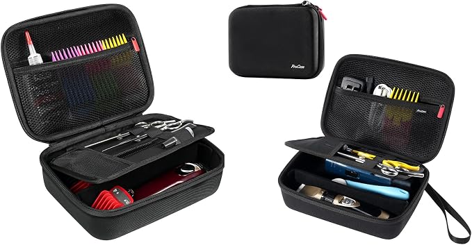 ProCase Hard Travel Case for Hair Clippers Bundle Hard Pet Grooming Tool Storage Case