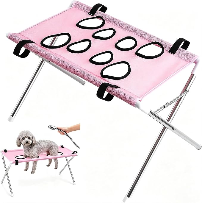 Pet Bathing Hammock for Dogs, Foldable Dog Bath Holder Sling Shower Chair | Pet Washing Station, Ear Cleaning, Bathing Use, Foldable Design, Secure Strap