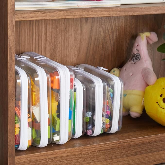 Clear Hard Shell Zipper Cases, Diaper Bag Organizer Pouches, L+M+S 3PCS