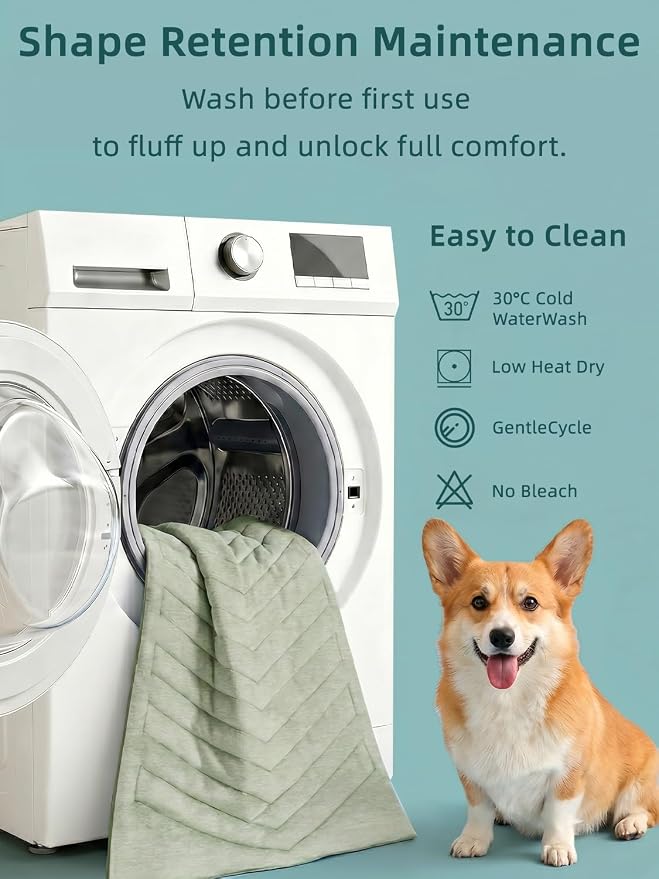 Cooling Mat for Dogs, 150x102cm No Gel Dog Cooling Mat, Cool Fabric Top & Velvet Back Giant Dog Blanket, Washable, Pet Cooling Mat for Dog & Cats, Summer Relief for Indoor Outdoor Crate Kennel