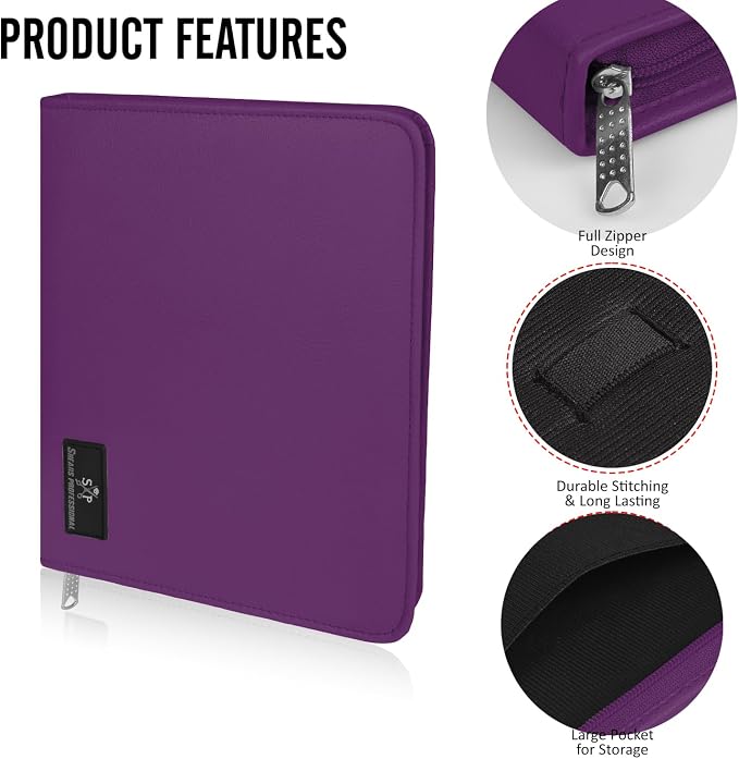 Case Holds 10 Grooming or Beauty Shears (PURPLE)