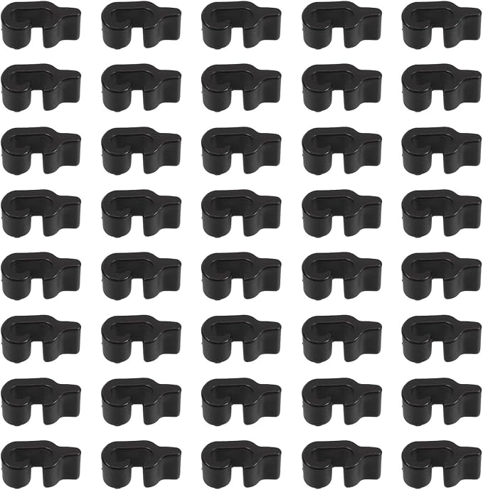 Baluue 40pcs Black Plastic Door Cage Latches for Pet Crates with Compact and Versatile Design, Wire Cage Buckle Clips Fasteners Suitable for Animal Enclosure and Storage Organization