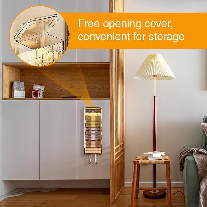 Underwear Organizer - Clothes Storage Box, Dustproof Sock Container | Multifunction Drawer Divider for Nursery Pantry Closet Bedroom Travel Entryway Dorm GARAGE-KITCHEN Wall Compact Neat Foldable