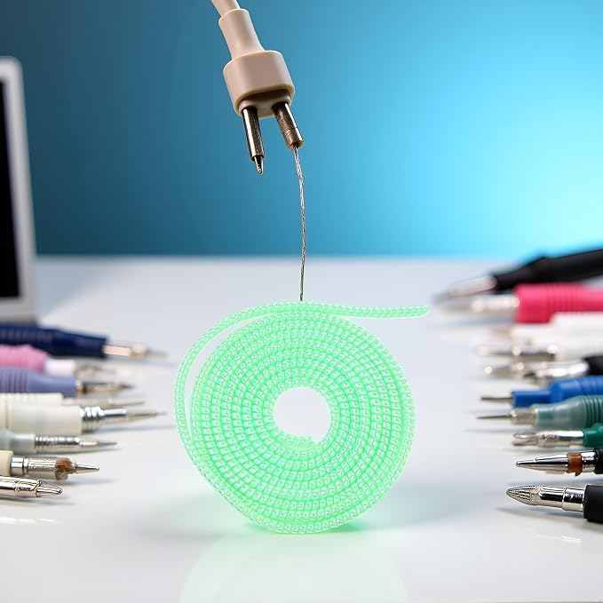 Spiral Cable Protector,Chargers Data Cable Protect Sleeve,Headphone Cable Saver for Phone Earphone USB Data Cableor for Prevent Pets from Biting The Cable Sleeves Cord Management (Laser Green)