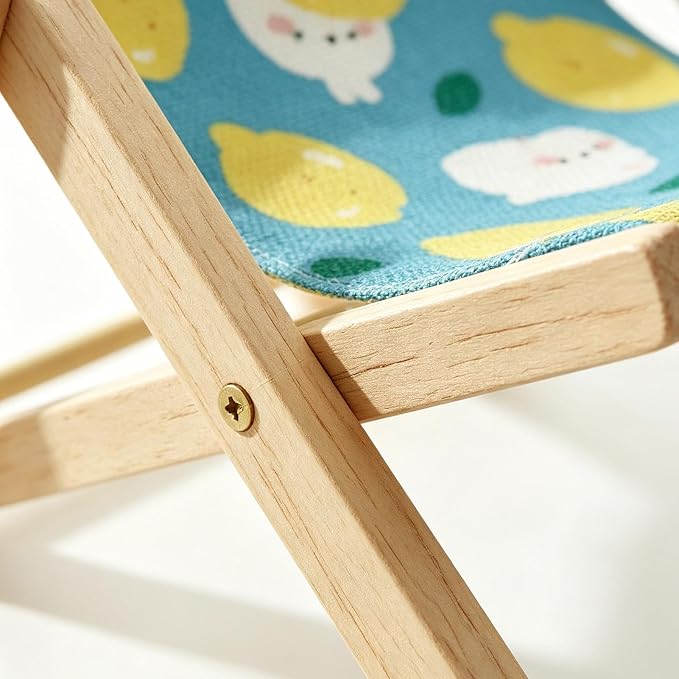 Small Pet Lounge Chair Recliner – Habitat Furniture Decor | | Mini Wooden Resting Bed For Guinea Pigs, Hamsters & Bunny; Cute Cage Accessary & Lounge Sofa For Small Animal Enclosure