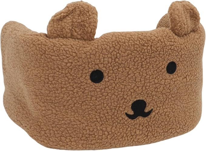 SUNGOOYUE Pet Stroller Guard, Soft Breathable Cotton Polyester Pet Strolling Front Section Cover for Winter (Brown)