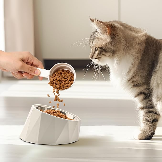 ComSaf Dog Food Scoop 1/2 Cup, Pet Food Measuring Cup for Dogs and Cats | Pet Food Scooper, Half-Cup Portion Measure, Long Handle, Dry Kibble, Multi-Pet Feed Portions, Dishwasher Safe