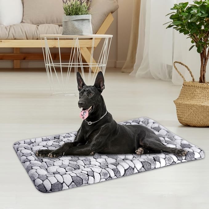 VANKEAN Reversible Crate Pad Cool/Warm Washable S-XXL Grey Stone