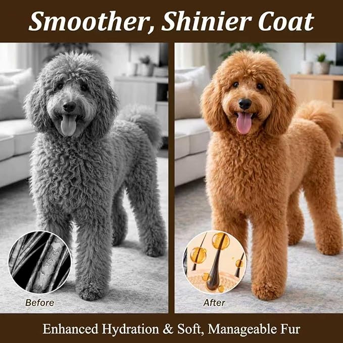 Oatmeal & Aloe Dog Shampoo and Conditioner, Oatmeal & Aloe Formula, pH-Balanced Gentle Clean, Helps Soothe Itchy, Dry Skin, Leaves Coat Soft & Glossy, Light Botanical Scent, 16 fl oz (1 Set)