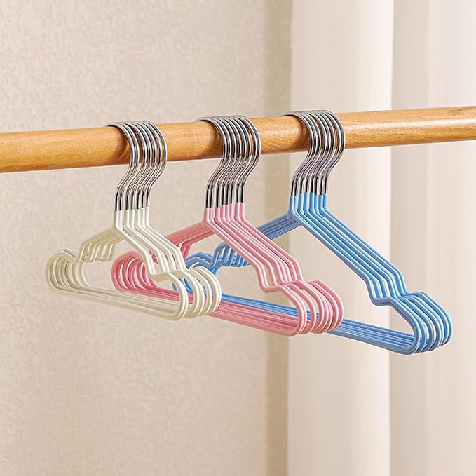 10 Pack Pet Clothing Hanger PVC Coating 15/20/25CM Display Hangers Rack Pet Supplies Garment Storage Rack