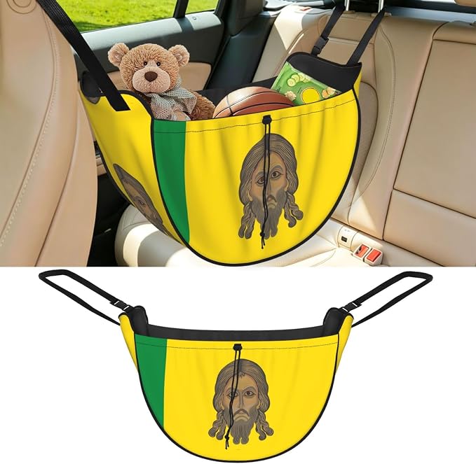 Penza Flag Car Seat Organizer-Backseat Storage Bag for Travel | Waterproof Durable. Holds Snacks Gear Essentials. Fits Most Cars.
