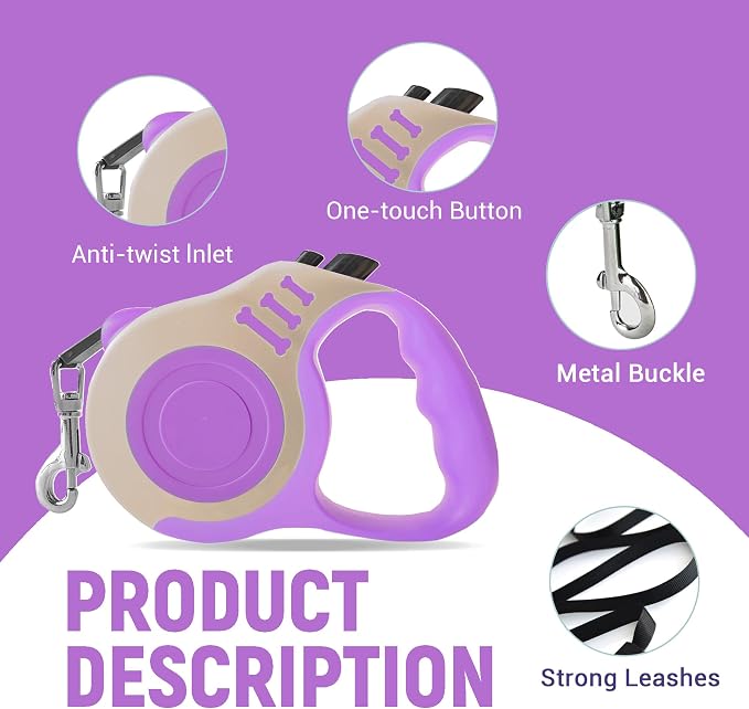 Retractable Dog Leash Automatic Telescopic Tractor Dog Tape