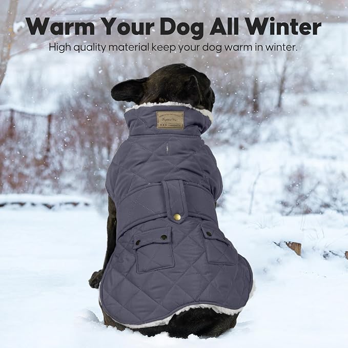 KYEESE Waterproof & Windproof Dog Coat for Small Dogs Puffer Jacket