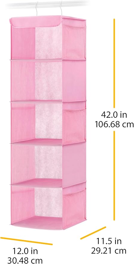 Whitmor 6636-1234-PINK Hanging Accessory Shelves, Pink
