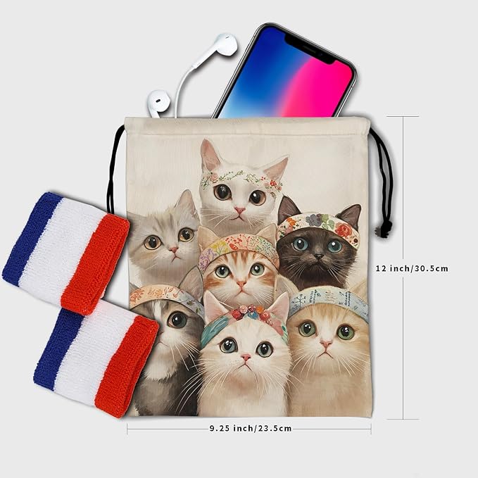 Nerxy Pet Gymnastics Grip Bag Dog Cat Drawstring Grip Bags Puppy Shoe Bag Gym Storage Pouch