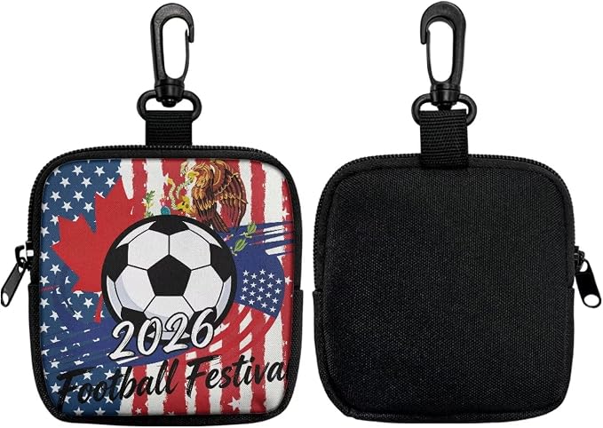 Dog Treat Pouch Dog Training Reward Pouch with Carabiner Waterproof Small Dogs Treat Bag for Leash 2026 Football Festival