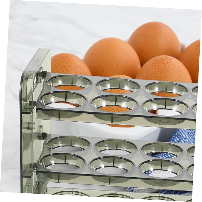 jojofuny Holder for Fridge Organizer Rack Pet Material Design Easy Assembly for Refrigerator Storage