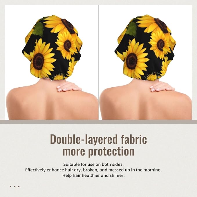 Adjustable Silk Satin Night Cap Women's Men's Sleep Cap