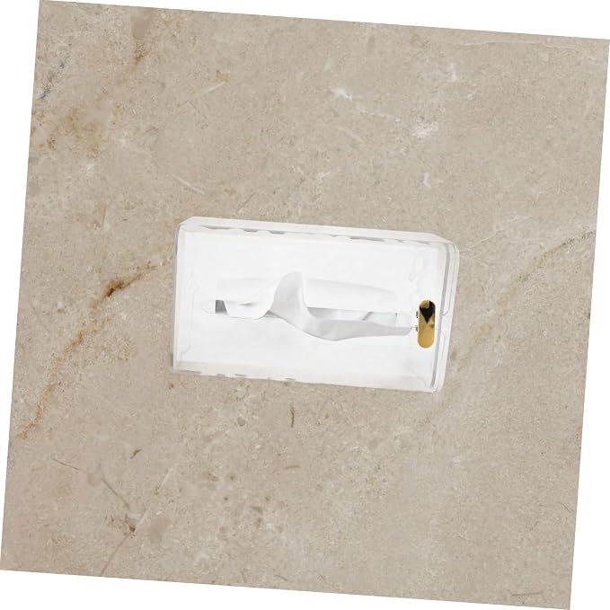 GLEAVI Box Wall Mounted Tissue Holder Transparent Bathroom Tissue Storage Box Towel Dispenser Multi Functional Napkin Organizer for Kitchen and Toilet Space Saving
