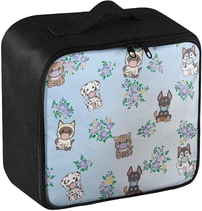 Cute First Aid Bag Empty Large Pet Nurse Medical Storage Bag Pattern Emergency Survival Pouch Bag for Camping Hiking Home Travel Empty First Aid Pouch 11" x 5" x 9.6"