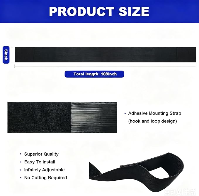 Under Couch Bed Blocker for Kids and Pets Toys, 108" L x 5" H, Easy Install | Under Sofa Barrier for Dogs, Cats and robot vacuums, Gap Filler for Furniture