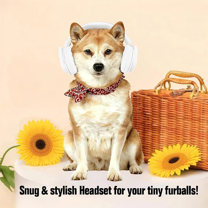 Olyre Pet Headphones for Small Dogs Cats, Adjustable Decorative Neckwear