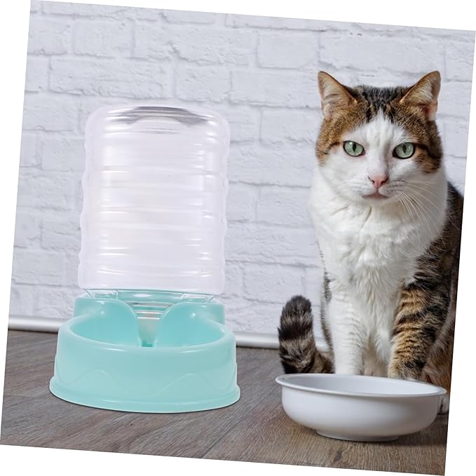 HEMOTON Automatic Dog Water Feeder Dispenser Gravity Design Pet Accessory for Easy Feeding Durable Self Filling Bowl for Dogs and Cats Saving Water