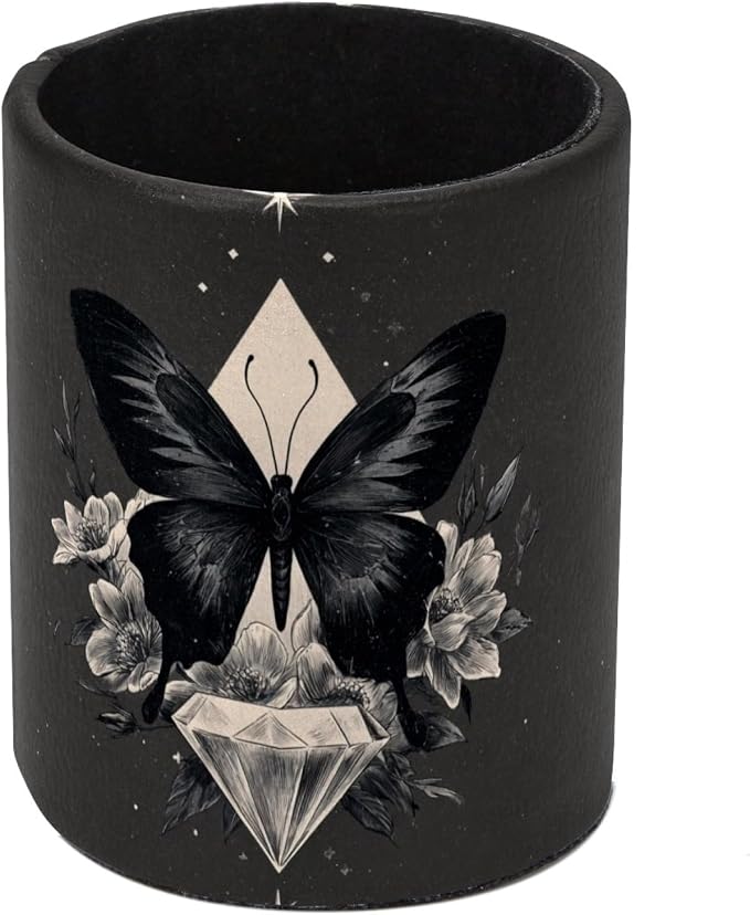 Butterfly Pen Holder, Pencil Cup Marker Brush Holder Desk Storage Case, Desktop Organizer for School Office Home Supplies