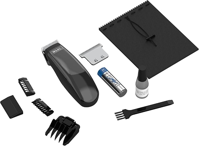 Wahl Professional Animal Super Pocket Pro Pet, Dog, & Cat Trimmer & Grooming Kit - Black Chrome