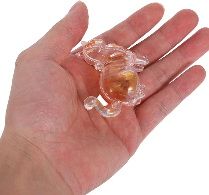 Hemobllo Cat Hair Storage Capsule Keychain for Pet Ashes | Abs Portable Organizer, Creative Cat Design, Easy View, Office and Travel Use