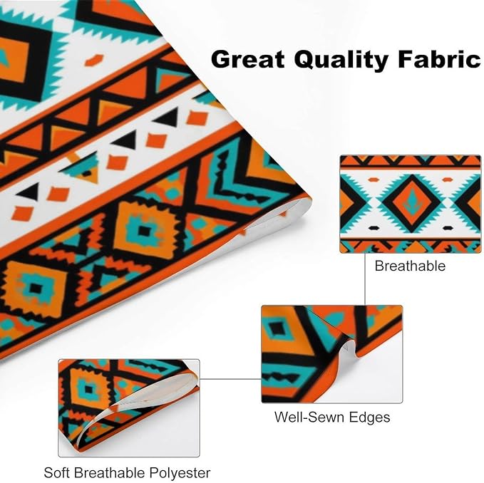 Lightweight Adjustable Pet Scarves Indiana Western Southwest Tribal Ethnic Aztec Geometric for Dogs and Cats Picnic, Camping, Beach Outings, Going Out, Casual Daily Use
