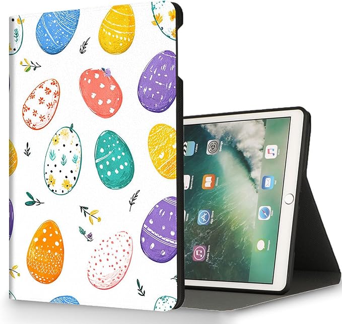 for Microsoft Surface Pro 8-13" 2021 Tablet Case,Auto Wake/Sleep,Adjustable Stand Protective Cover - Easter Egg Pattern