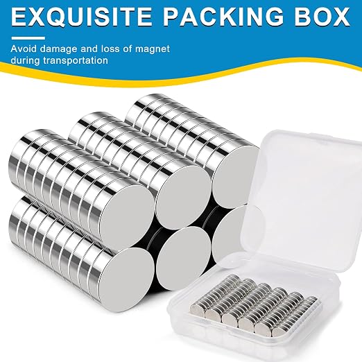BEST CHOICE MAGNETS Small Magnets, 60 Pack Refrigerator Magnets 10x3mm | Rare Earth Magnets Neodymium Magnets for Crafts, Whiteboard, Kitchen Cabinet, 3D Printing