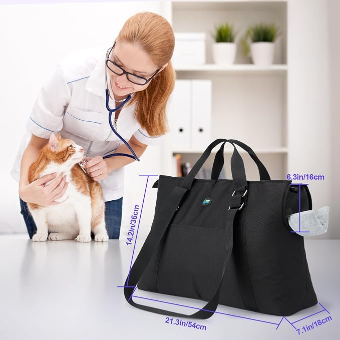 Ownpets Large Pet Carrier for Dogs Cats, 18-20lbs, Hands-Free Purse Bag | extra large, storage pockets, travel vet shopping, medium pets