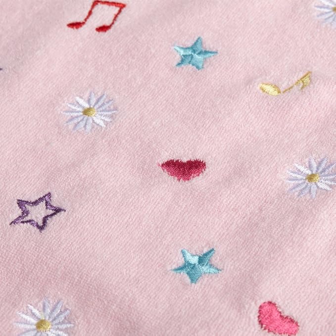 Blueberry Pet Pack of 2 Soft & Comfy Terry Cotton Pink Wonderland Sleep & Play Dog Pajamas & Tank Top T Shirt, Back Length 12", Clothes for Girl Dogs